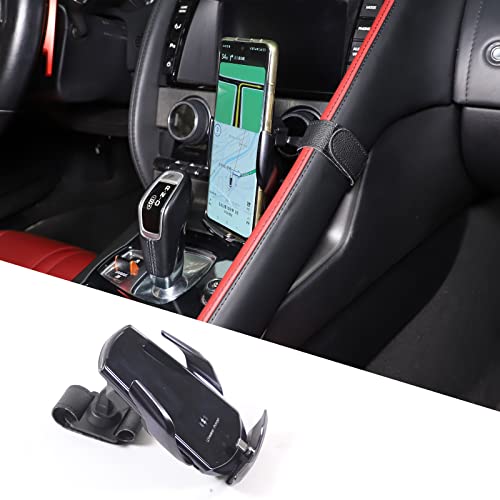 DIYUCAR Für Jaguar F-TYPE 2013-2023 Auto Central Control Handyhalterung GPS Navigation Halterung Kabelloses Ladezubehör (Stil D) von DIYUCAR