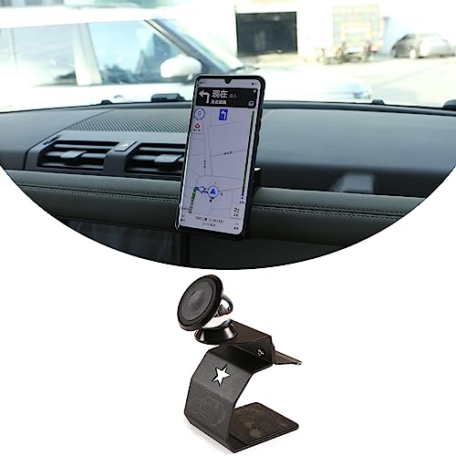 DIYUCAR Universal Handy 360° Rotation Auto Halterung Halterung für LR Defender 90 110 2020 2021 Navigation Handyhalterung für iPhone 12 11Pro Max Xs Xr, Samsung Galaxy (Schwarz 02) von DIYUCAR