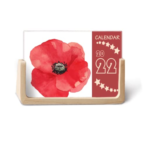 Aquarell rote Blumenmalerei Mais 2022 Tischkalender Planer 12 Monate Aquarell rote Blumenmalerei Mais 2022 Tischkalender Planer 12 Monate von DIYlab