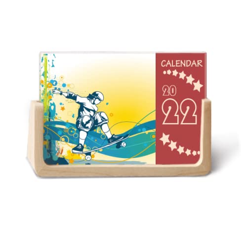 Sport Skateboard Bunte Illustration 2022 Tischkalender Planer 12 Monate Sport Skateboard Bunte Illustration 2022 Tischkalender Planer 12 Monate von DIYlab
