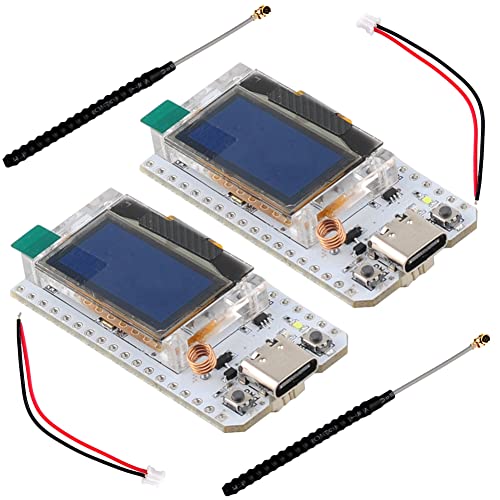 DIYmalls 868MHz ESP32 LoRa Board V3 8MB Flash 0.96 OLED Display SX1262 Modul Type-C + 8cm LoRa Antenne IPX 2dBi + 2p PH1.25 Kabel 15cm für Arduino LoRawan IOT (2 Stück) von DIYmalls