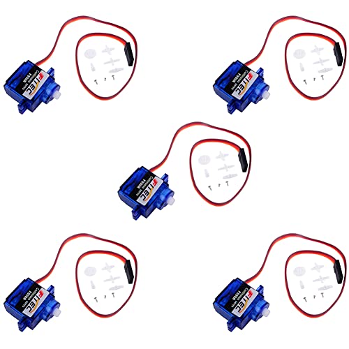 DIYmalls Feetech Micro Servo 9g FS90R Kontinuierlicher Rotationsmotor 360 Analog für Arduino Raspberry Pi Microbit (Pack of 5) von DIYmalls