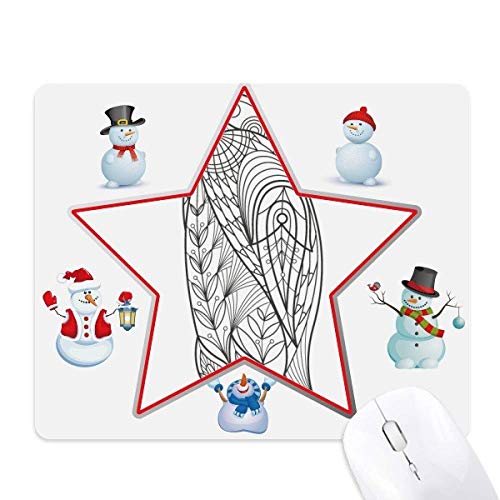 Biggest Bird Paint Cold Christmas Snowman Family Star Mouse Pad von DIYthinker