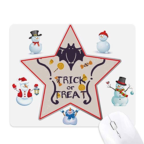 Butterfly Shape Cartoon Pattern Halloween Christmas Snowman Family Star Mouse Pad von DIYthinker