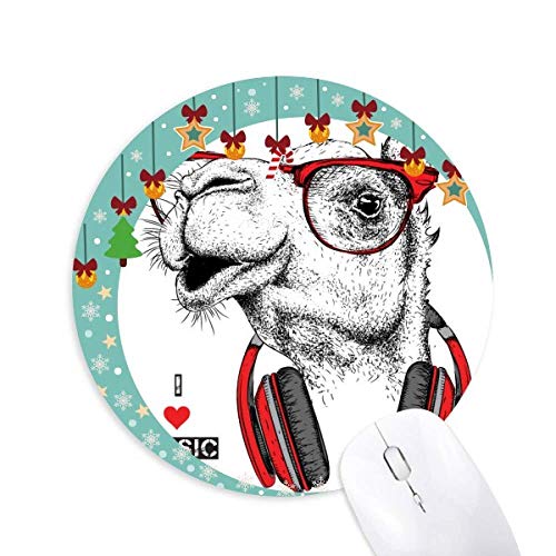 Camel Headset Rock Music Painting Mouse Pad Jingling Bell Round Rubber Mat Camel Headset Rock Music Painting Mouse Pad Jingling Bell Round Rubber Mat von DIYthinker