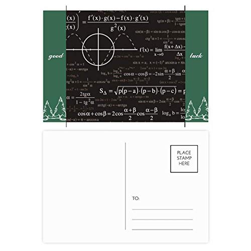 Curve-Graphs Mathematische Formel für Glücksbringer Postkarten-Set, 20 Stück von DIYthinker