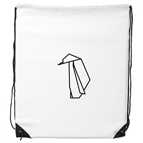 DIYthinker Abstrakt Origami Penguin Geometrische Form Rucksack-Shopping Sport Taschen Geschenk von DIYthinker