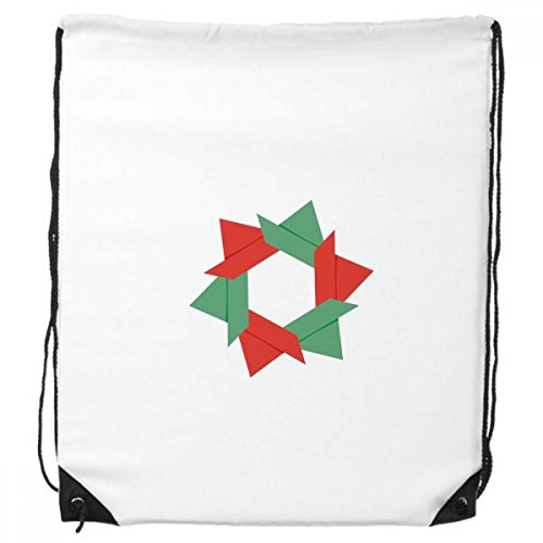 DIYthinker Abstrakte Weihnachten Blume Origami Muster-Rucksack-Shopping Sport Taschen Geschenk von DIYthinker