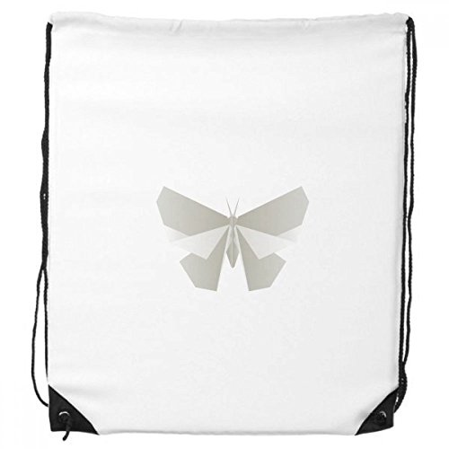 DIYthinker Abstrakte weißer Schmetterling Origami Muster-Rucksack-Shopping Sport Taschen Geschenk von DIYthinker
