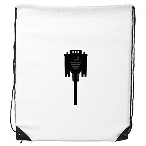 DIYthinker Anzeigeschirm-Kabel Schwarz-Plug-Rucksack-Shopping Sport Taschen Geschenk von DIYthinker