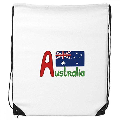 DIYthinker Australien Nationalflagge Rot-Blau-Muster-Rucksack-Shopping Sport Taschen Geschenk von DIYthinker