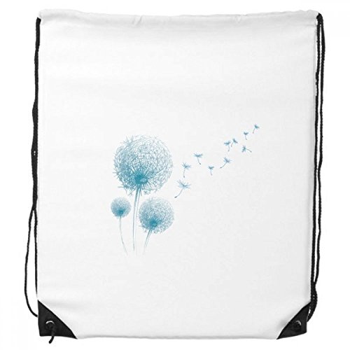 DIYthinker Blaue Blumen Pflanze Löwenzahn-Samen-Rucksack-Shopping Sport Taschen Geschenk von DIYthinker