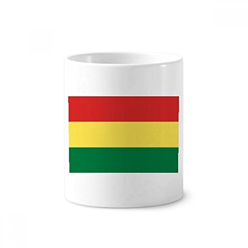 DIYthinker Bolivien-Flaggen-Land Symbol Mark Muster Keramik Zahnbürste Stifthalter Tasse Weiß Cup 350ml Geschenk 9.6cm x 8.2cm hoch Durchmesser von DIYthinker