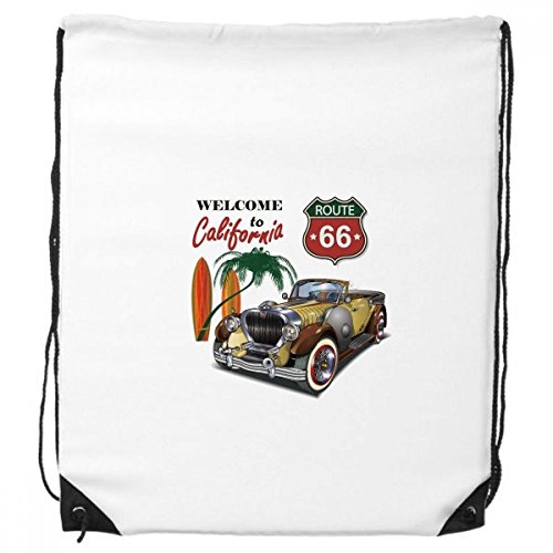 DIYthinker Bunte Classic Cars-Strand-Muster-Rucksack-Shopping Sport Taschen Geschenk von DIYthinker