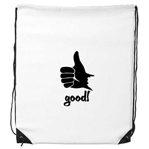 DIYthinker Daumen Silhouette Personalisierte Gesture-Rucksack-Shopping Sport Taschen Geschenk von DIYthinker