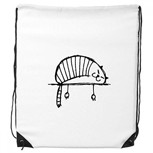 DIYthinker Faule Stripe Katze, die Linie Rucksack-Shopping Sport Taschen Geschenk von DIYthinker