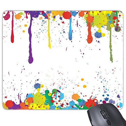 DIYthinker Graffiti Street Culture Zusammenfassung Bunte Punkt-Farbillustrationen Muster Rechteck Griffige Gummi Mousepad Spiel-Mausunterlage von DIYthinker