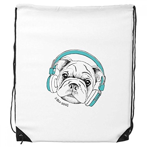 DIYthinker Headset Musik Vitalität Sounds Dog-Rucksack Einkaufssporttaschen Geschenk von DIYthinker
