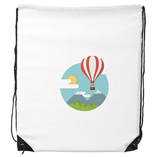 DIYthinker Heißluft-Ballon, Sonne, Wolke Muster-Rucksack-Shopping Sport Taschen Geschenk von DIYthinker