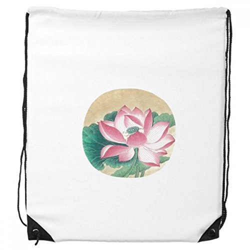 DIYthinker Herren Wasser Lotus Abbildung Chinese Painting-Rucksack-Shopping Sport Taschen Geschenk Einheitgrosse Mehrfarbig von DIYthinker