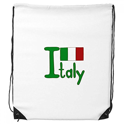 DIYthinker Italien Nationalflagge Grün Muster-Rucksack-Shopping Sport Taschen Geschenk von DIYthinker