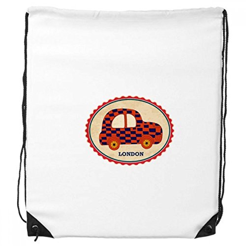 DIYthinker Kleines Auto UK London Stamp Britian Rucksack-Shopping Sport Taschen Geschenk von DIYthinker