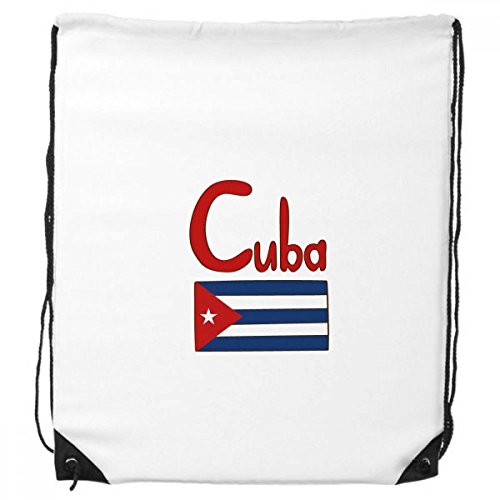 DIYthinker Kuba Nationalflagge Rot-Blau-Muster-Rucksack-Shopping Sport Taschen Geschenk von DIYthinker