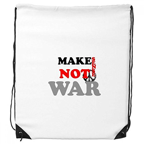 DIYthinker Make Sense Not War Love Peace Welt-Rucksack-Shopping Sport Taschen Geschenk von DIYthinker