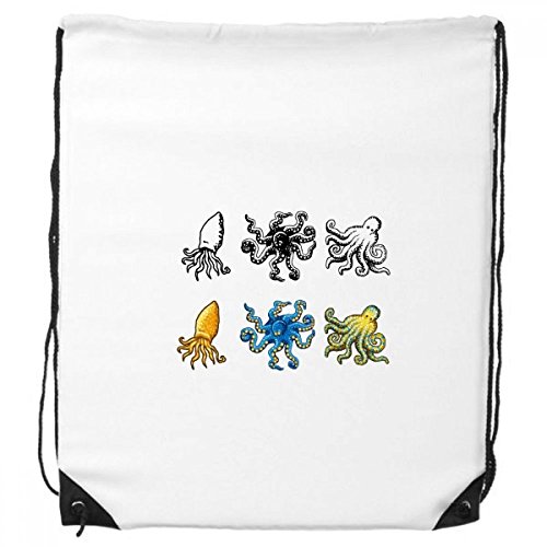 DIYthinker Marine Life Octopus Pattern Illustration Rucksack-Shopping Sport Taschen Geschenk von DIYthinker