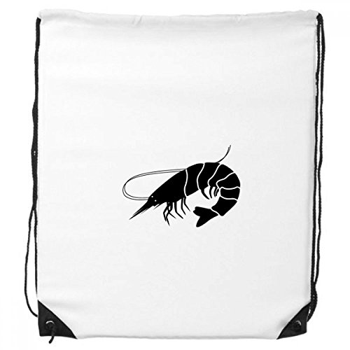 DIYthinker Marine Life Schwarz Shrimp Illustration Rucksack-Shopping Sport Taschen Geschenk von DIYthinker