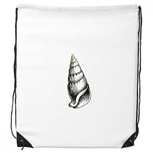 DIYthinker Marine Life Schwarz Snail Pattern-Rucksack-Shopping Sport Taschen Geschenk von DIYthinker