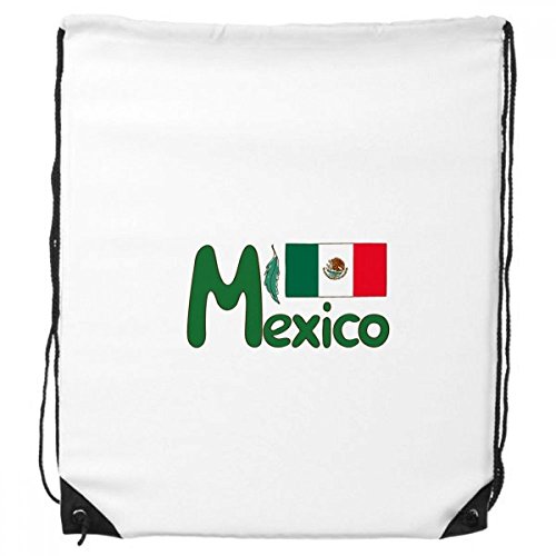 DIYthinker Mexiko Nationalflagge Grün Muster-Rucksack-Shopping Sport Taschen Geschenk von DIYthinker