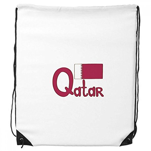 DIYthinker Qatar National Flag Purple Pattern-Rucksack-Shopping Sport Taschen Geschenk von DIYthinker