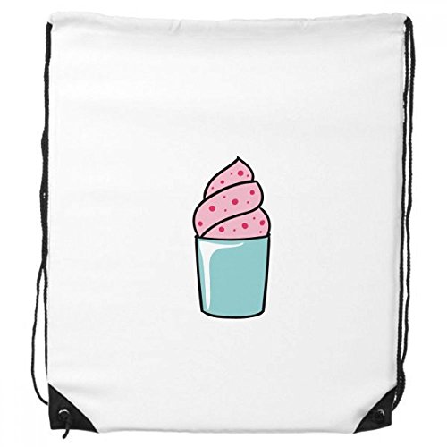 DIYthinker Rosa süßer Cup Eiscreme-Rucksack-Shopping Sport Taschen Geschenk von DIYthinker