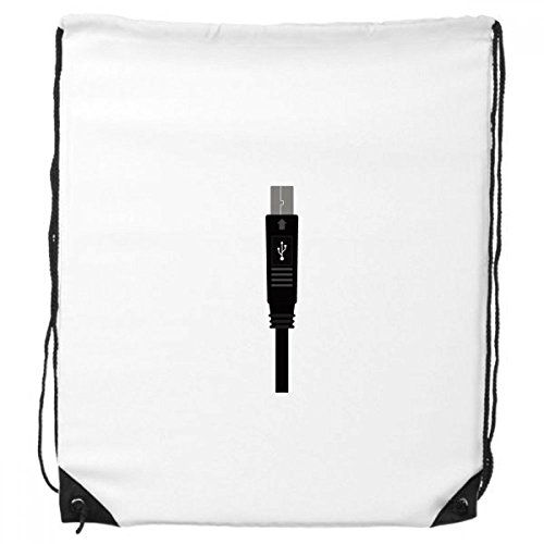 DIYthinker Schwarz-Ladekabel USB-Stecker-Muster-Rucksack-Shopping Sport Taschen Geschenk von DIYthinker