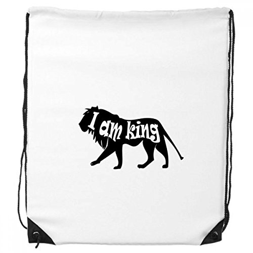 DIYthinker Schwarz Tier Lion Silhouette Natur Rucksack Shopping Sport Taschen Geschenk von DIYthinker