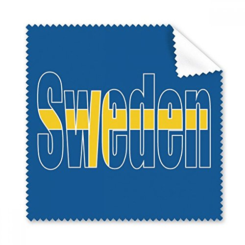 DIYthinker Schweden Land Flag Name Brillenputztuch-Reinigungstuch Telefon Screen Cleaner 5Pcs Geschenk von DIYthinker