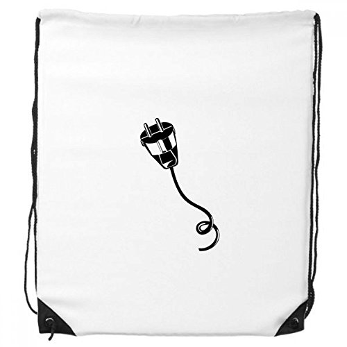 DIYthinker Stecker Kabel Ladekabel Black Pattern-Rucksack-Shopping Sport Taschen Geschenk von DIYthinker