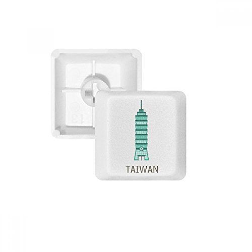 DIYthinker Taiwan Sehenswürdigkeiten 101 Gebäude Reisen PBT Keycaps für Mechanische Tastatur Weiß OEM Keine Markierung drucken von DIYthinker
