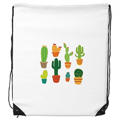 DIYthinker Topfpflanze Cactus Succulents Muster-Rucksack-Shopping Sport Taschen Geschenk von DIYthinker