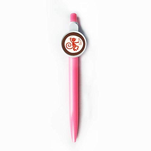 DIYthinker Year Of Monkey Animal China Zodiac Red Retractable Kugelschreiber Roller Ball Pen Blue von DIYthinker