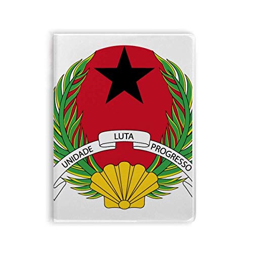 Guinea Bissau Notizbuch mit Nationalemblem und Gummieinband, weicher Einband von DIYthinker