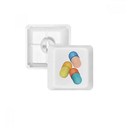 HEALTH CARE Produkte Kapsel Pille Muster PBT Tastenkappen für mechanische Tastatur weiß OEM-Nr. Markieren Print mehrfarbig mehrfarbig R3 von DIYthinker