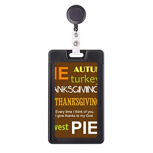 Kartenhülle mit einziehbarem Kartenhalter für Thanksgiving, Herbstkuchenmuster Kartenhülle mit einziehbarem Kartenhalter für Thanksgiving, Herbstkuchenmuster von DIYthinker