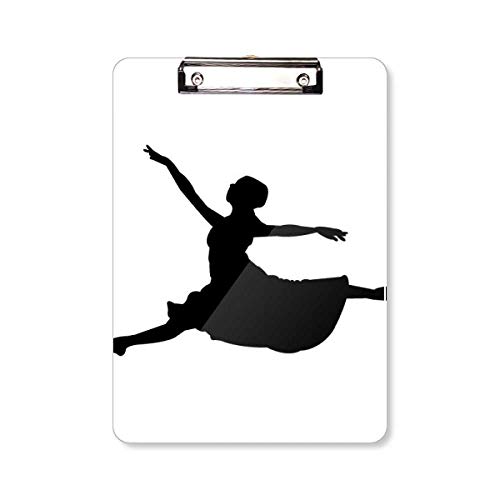 Klemmbrett, Motiv Ballett Jumping Performance, Tänzerin, Schreibblock, Trägerplatte, A4 von DIYthinker