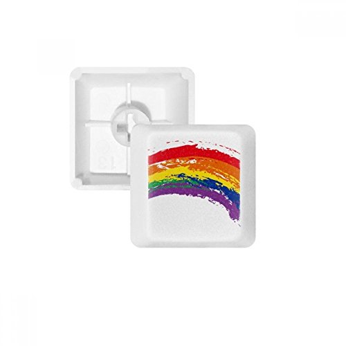 LGBT Rainbow Gay Lesbian Transgender PBT Tastenkappen für Mechanische Tastatur Weiß OEM-Nr. Markieren Print Mehrfarbig Mehrfarbig R4 von DIYthinker
