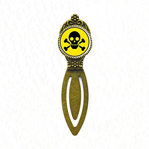 Lesezeichen "Danger Chemical Toxic Skull Symbol" Retro Büro Label Page Marker von DIYthinker
