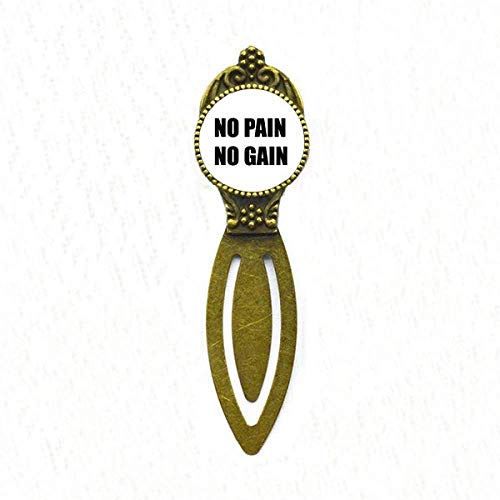 Lesezeichen "No Pain No Gain", Schwarz von DIYthinker