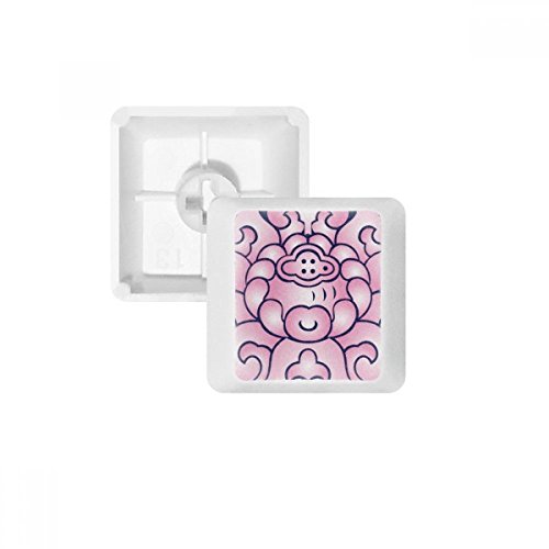 Lotus Flower Plant Flower Pink PBT Tastenkappen für Mechanische Tastatur Weiß OEM-Nr. Markieren Print Mehrfarbig Mehrfarbig R4 von DIYthinker