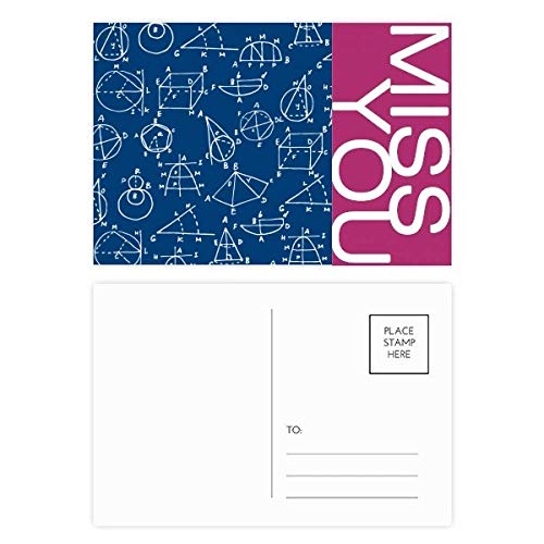 Mathematische Mathematische Wissenschaft Miss Postkarten-Set, Danksagungskarte, Postkarte, 20 Stück von DIYthinker